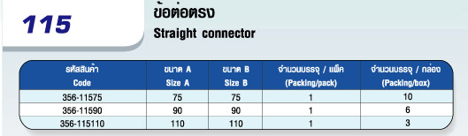 115 ข้อต่อตรง